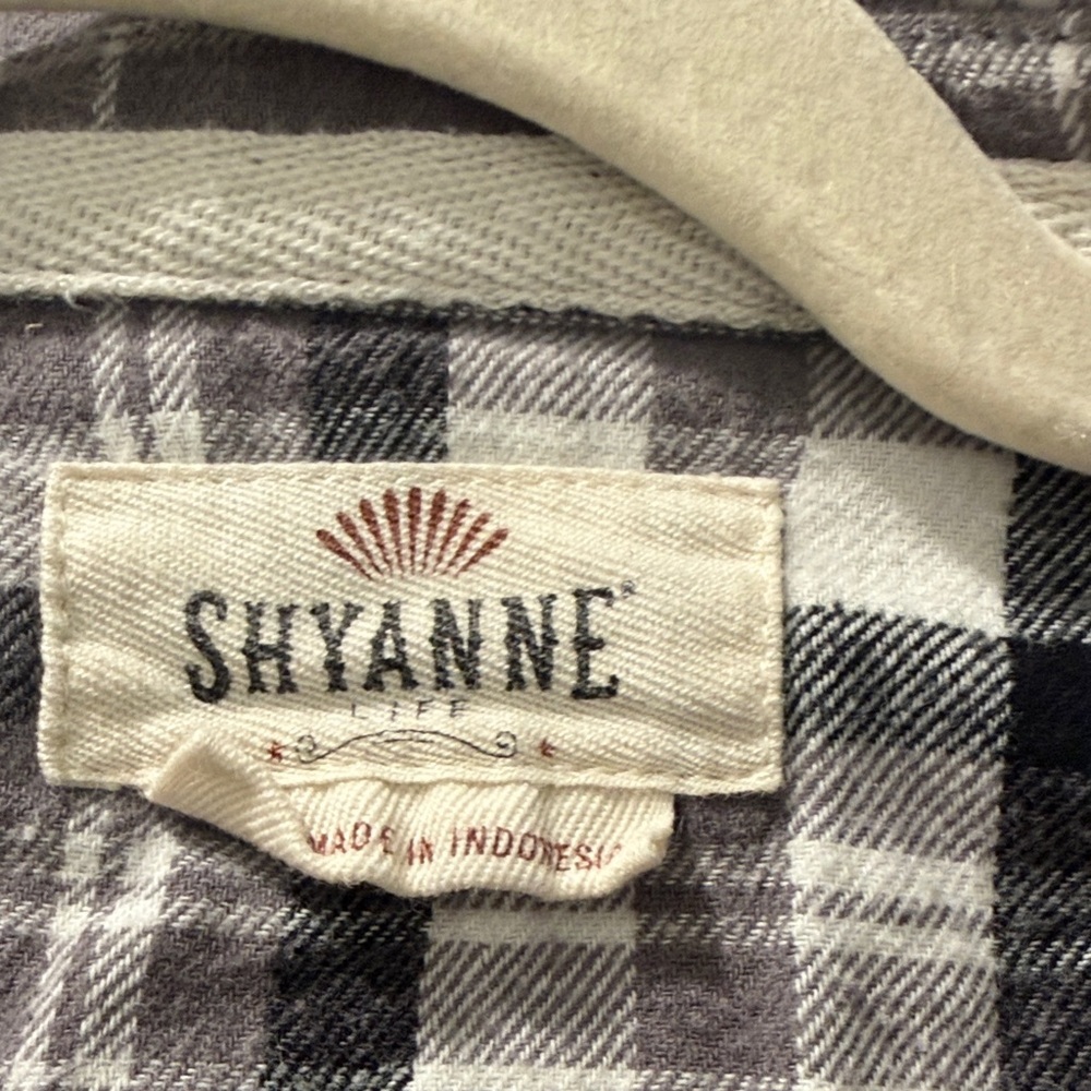 Shyanne Gray Plaid Button Down Shirt - Picture 2 of 3